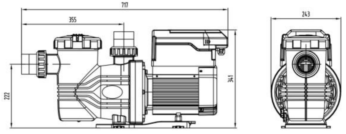 威浪仕-HV2智能变速水泵-尺寸图.png 威浪仕-HV2智能变速水泵-尺寸图.png